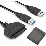 Koodmax 2.5" USB 3.0 To Sata HDD SSD Dönüştürücü Adaptör Kablosu + Koruma Kutusu - Siyah