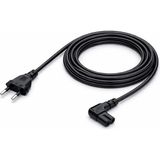 Koodmax 2 Adet - 90 Derece L Uç Teyp Radyo Fişi Ps5 Ps4 Ps3 Xbox One S x Power Güç Kablosu - 1.5m - 1,5 m - Siyah
