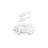 Koodmax - 20 Metre Cat6 Kablo Ethernet Network Patch Kablosu - Fabrikasyon (Beyaz) 20mt