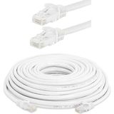 Koodmax - 20 Metre Cat6 Kablo Ethernet Network Patch Kablosu - Fabrikasyon (Beyaz Renk) 20MT