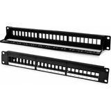 Koodmax 24 Port 1u 19 Inç CAT5E Cat6 Boş Patch Panel Keystone Uyumlu