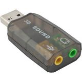 Koodmax 5.1 Sound USB Ses Kartı Virtual 3D Çevirici Dönüştürücü
