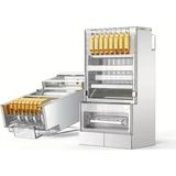 Koodmax - 50 Adet - 3u" Gold Plated Stp CAT5E RJ45 Metal Konnektör - 8P8C Ethernet Kablo Ucu Jack - Şeffaf
