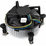Koodmax Intel LGA775 Uyumlu Işlemci Fanı - Bakır Taban Cpu Soğutucu Fan - Siyah - Gümüş