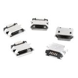 Koodmax-Micro Mikro Usb 5 Pin B Tipi Dişi Şase Konnektör Lehim Tipi 10'Lu