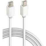 Koodmax Mini Displayport To Mini Displayport (Thunderbolt Destekli) Kablo - Mini Dp Erkek Erkek - 1 Metre - Beyaz