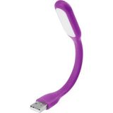 Koodmax - Taşınabilir USB LED Lamba Işık Katlanabilir Notebook Kitap Okuma Klavye Aydınlatma - Mor