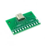 Koodmax-Usb Type-C Usb 3.1 Type C Dişi Adaptör Konnektör-40*25Mm-24 Pin