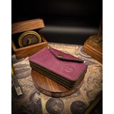 Kooka Leather El Yapımı Hakiki Deri Akordiyon Katlık&cüzdan - Mor