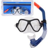 Koopman Şnorkel Maske Set Yetişkinler için - Standart - Siyah - Mavi