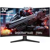 Koorui 32E6qc 31.5" 1 Ms 2K Curved 170 Hz Oyuncu Monitörü Teşhir Vitrin