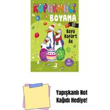 Koparmalı Boyama 10 + Yapışkanlı Not Kağıdı - Hayır