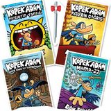 Köpek Adam 5 - Köpek Adam 6 - Köpek Adam 7 - Köpek Adam 8 - Dav Pilkey + Tükenmez Kalem