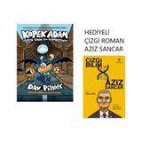 Köpek Adam 7 Dav Pilkey Altın Kitaplar - Çizgi Roman Aziz Sancar Kitabı Hediyeli