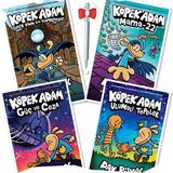 Köpek Adam 7 - Köpek Adam 8 - Köpek Adam 9 - Köpek Adam 10 - Dav Pilkey + Tükenmez Kalem