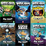Köpek Adam: Tasmasından Kurtuluyor - Köpek Adam: Pirelerin Tanrısı - Köpek Adam - 6 Kitap - Dav Pilkey