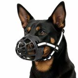 Köpek Ağızlığı Size 2 10-17 Kg Küçük Orta Irk Ayarlanabilir Nefes Alabilir Plastik Ağızlık