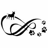 Köpek Ayak Izi Motosiklet Araba Çıkartmaları Oto Sticker 2