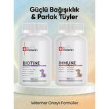 Köpek Biotin + Multivitamin ( Immune) Seti – Tüy Sağlığı Ve Günlük Vitamin Desteği 2X300 Tablet