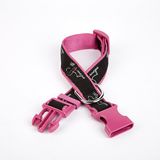 Köpek Desenli Dokuma Köpek Boyun Tasması 3 Cm X 36-60 Cm Mor
