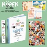 Köpek Dili - Bir Köpekseverin En İyi Dostunu Anlama Rehberi - Kartpostal - Ayraç - Aşı Kartı ve Şaşkın Kulaklar Planlama Defteri