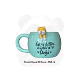 Köpek Figürlü Seramik Kupa 350 Ml