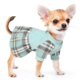 Köpek giysileri küçük köpekler için kız erkek kış köpek kazak elbise, köpek kazak evcil hayvan giysileri Shih Tzu düğün doğum günü ekose elbiseler tatil festivali kıyafetler