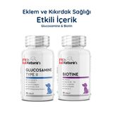 Köpek Glukozamin Eklem Desteği+Biotin Tüy Vitamini Seti Eklem Ve Deri Tüy Sağlığı Paketi 2X75 Tablet