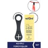 Köpek Kaka Poşeti Tutucu Silikon Aksesuar + %100 Doğal Köpek Pati Burun Nemlendirici Balm Stick 40GR - Siyah