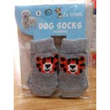 Köpek Kedi - Kaymaz Taban Örgülü & Evcil Hayvan Ayak Çorabı S Beden