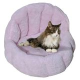 Köpek Kedi Koltuk Yatak Peluş Yatak Koltuk Kumaşı Kaliteli Köpek Yatak Pembe