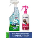 Köpek Koku Giderici Kedi Çiş Kokusu Giderici Kedi Kumu Koku Giderici Köpek Çiş Koku Giderici Set