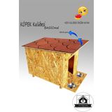 Köpek Kulübesi Basicred - Çatı Kaplamalı - Kedi Evi Mama Kabı Hediyeli