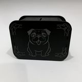 Köpek Kumbara - Ağaç İşleme -Ceviz Ağacı-Siyah