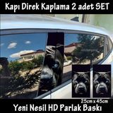 Köpek Oto Kapı Sticker 2Li Sağ Sol Kapı Direk İçin Folyo Kaplama - Tuning Modifiye Görünüm