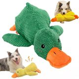 Köpek Oyuncağı Sesli Peluş Ördek 45 cm – Dayanıklı Isırma ve Çekiştirme Oyuncağı, Diş Temizleyici Dokulu Yumuşak Köpek Oyuncağı, Büyük Irk Köpekler Için Eğitici Oyuncak – Yeşil
