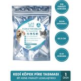 Köpek Pire Kene Tasması Bit Pire Kene Parazit Önleyici Ayarlanabilir Doğal Tasma 62 cm Kedi Tasması - Turuncu