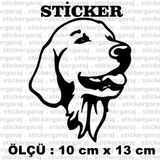 Kopek Sevimli 2 Adet Sticker - Araba Motosiklet Kask Buzdolabi Cam Otomobil Atv Laptop Tablet Duvar Stickeri