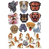 Köpek Sticker Set-4 13 Parça Telefon, Tablet, Defter, Laptop Sticker