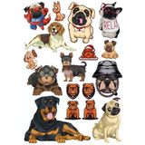Köpek Sticker Set-5 13 Parça Telefon, Tablet, Defter, Laptop Sticker