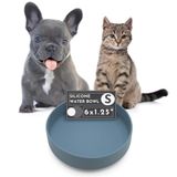 Köpek Su Kasesi Dökülmez - Premium Silikon, Vantuzlu Dökülmeye Dayanıklı Köpek Su Kasesi, İpucu Yok Su Kasesi, Köpek Kaseleri Küçük Boy Köpek, Kedi Su Kasesi, Köpek Kaseleri (Okyanus Mavisi, Küçük