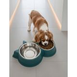 Köpek ve Kedi Mama & Su Kabı Pawzy - Yeşil