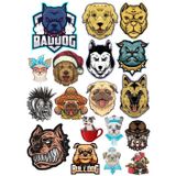 Köpekl Bulldog Sticker Set 13 Parça Telefon, Tablet, Defter, Laptop Sticker
