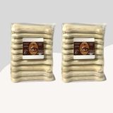 Köpekler Için 12 cm Beyaz Press Çiğneme Kemiği 10LU 2 Paket