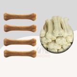 Köpekler Için Naturel ve Beyaz Press Çiğneme Kemiği 7cm 8li Paket