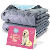 Köpekler için Süper Emici Yıkanabilir Çiş Pedleri - 2'li Paket Üstün Yeniden Kullanılabilir Köpek Pedleri Evcil Hayvan Eğitim Pedleri - %100 Su Geçirmez Köpek Çiş Pedi İdrar Sızıntısına Karşı Korur