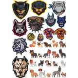 Köpekler Sticker Set 11 20 Parça Telefon, Tablet, Defter, Laptop Sticker