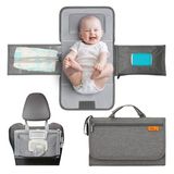 Kopi Baby Taşınabilir Bebek Bezi Değiştirme Pedi - Bebek Değiştirme Pedi ve Bebek Bezi Değiştirici Seyahat Çantası, Akıllı Tasarım Bebek Değiştirme Matı, Bebek için Taşınabilir Değiştirme Pedi - Bebek
