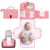 Kopi Baby Taşınabilir Bebek Bezi Değiştirme Pedi - Bebek Değiştirme Pedi ve Bebek Bezi Değiştirici Seyahat Çantası, Bebek Değiştirme Matı, Bebek için Taşınabilir Değiştirme Pedi - Bebek Değiştirme