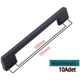 Köprü Alüminyum 160-192MM Siyah Mobilya Çekmece Mutfak Dolap Dolabı Kulpu Kulbu Kulpları 10 Adet